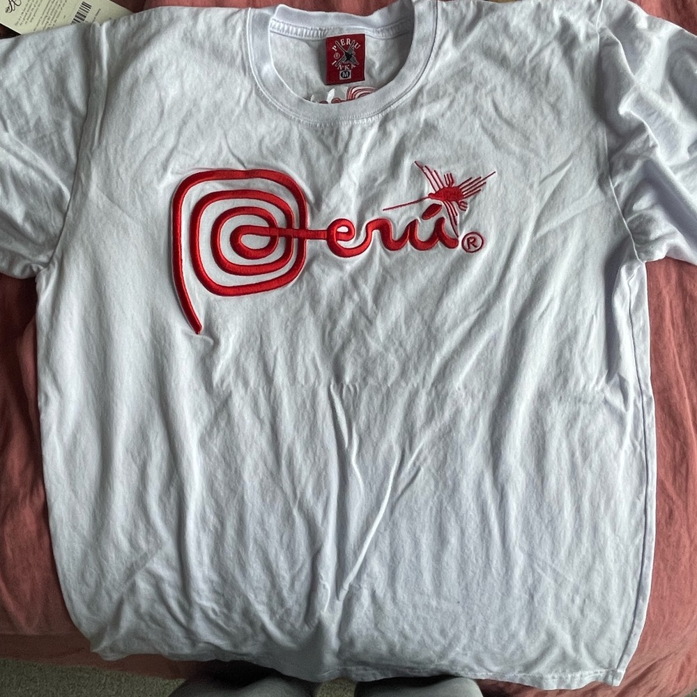 Peru T-Shirts in Brown and White